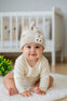 Light Brown Cute Rabbit Toddlers Hat Winter Knitted Woolen Warm Cap CP5076E